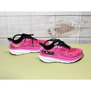 Hoka Clifton 9 Women's Pink Running Shoes Athletic Sneakers Size 8B